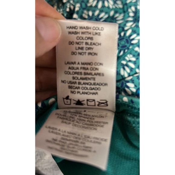 Cole of California One Piece Geometric Sunburst Wrap Swimsuit Floral Womens Sz 8 - Picture 11 of 11